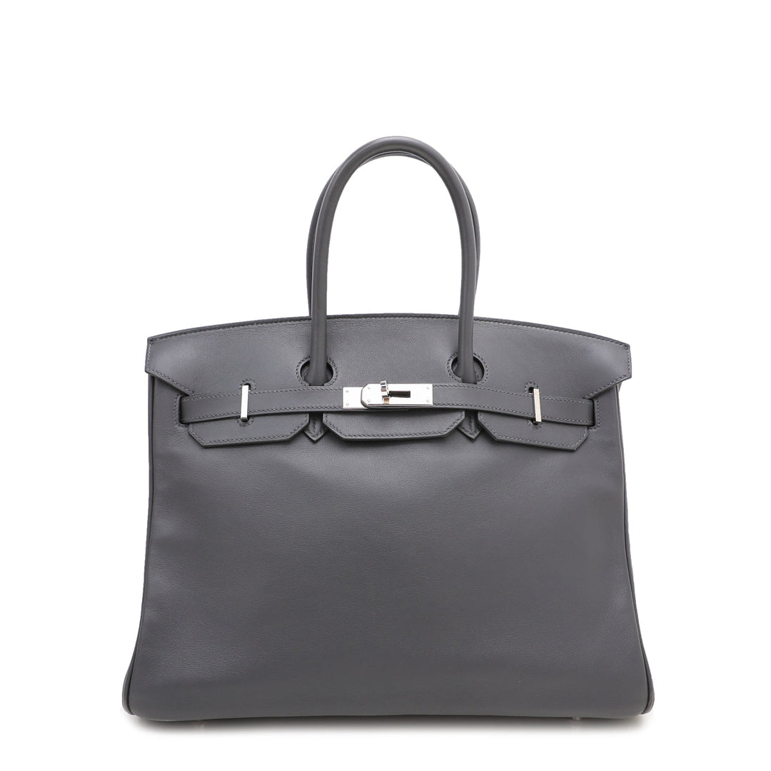 Top quality Hermes Graphite Swift Birkin 35 Bag