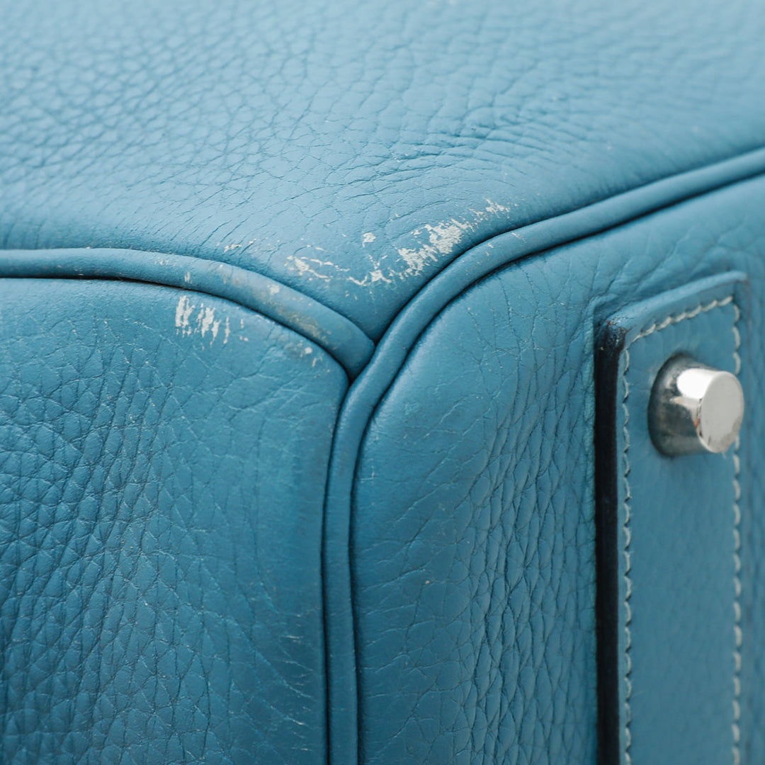 Hermes Blue Jean Birkin 50 Bag