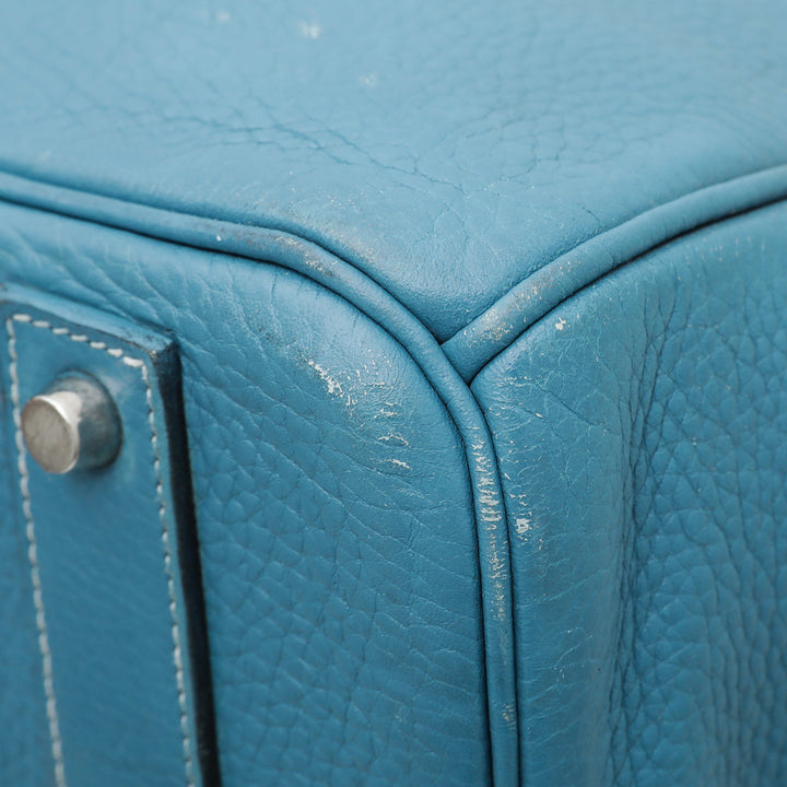Hermes Blue Jean Birkin 50 Bag