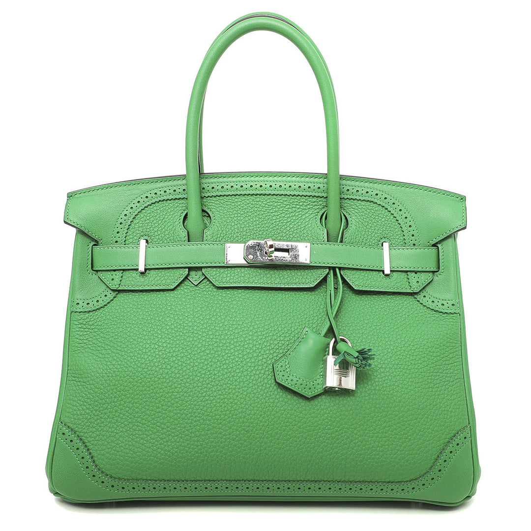 Top quality Hermes Bamboo Birkin Ghillies 30 Limited