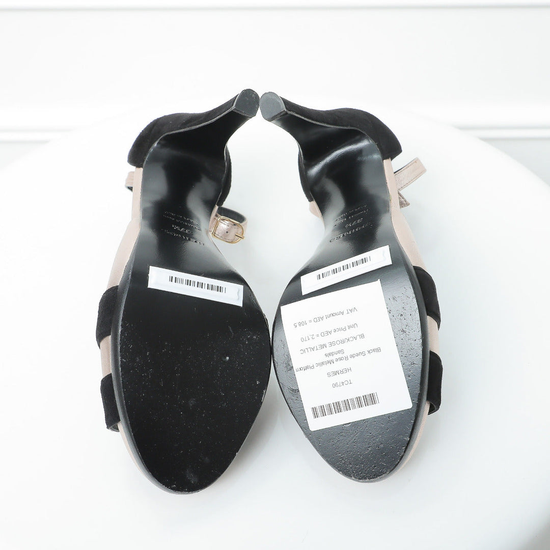 Top quality Hermes Bicolor Initiale Heels 37 ½