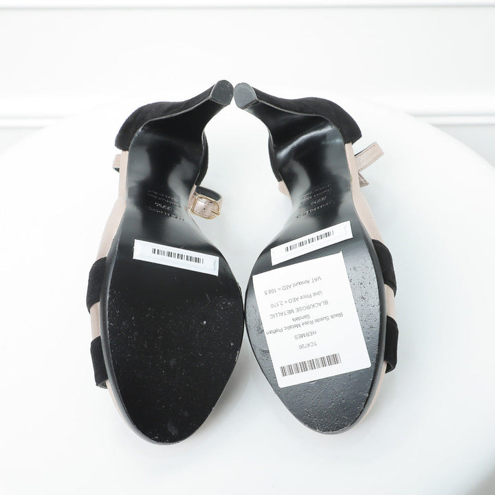 Top quality Hermes Bicolor Initiale Heels 37 ½