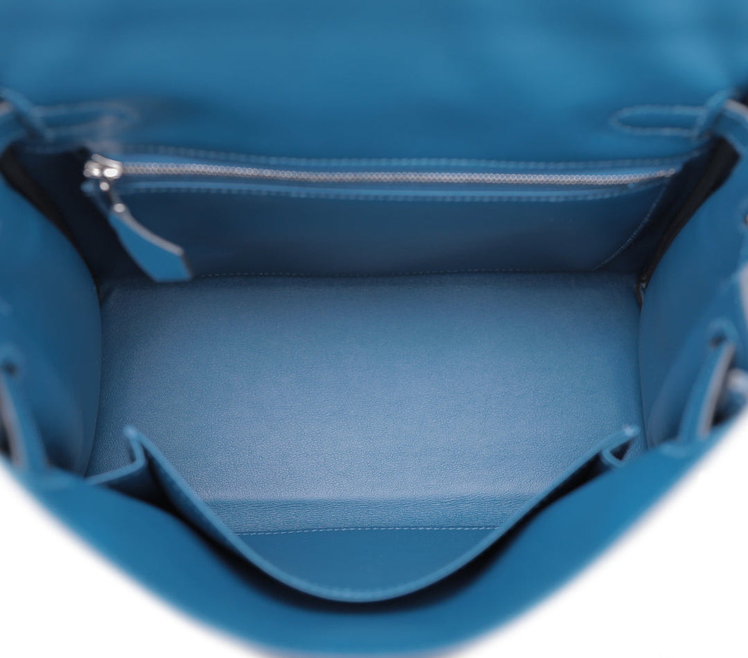 Hermes Deep Blue Retourne Kelly 25 Bag