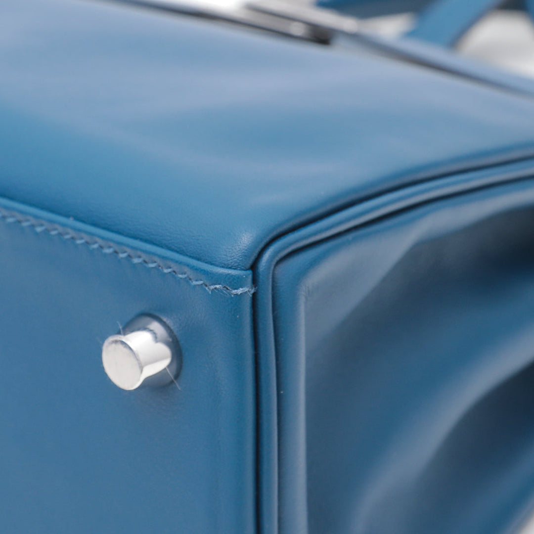 Hermes Deep Blue Retourne Kelly 25 Bag