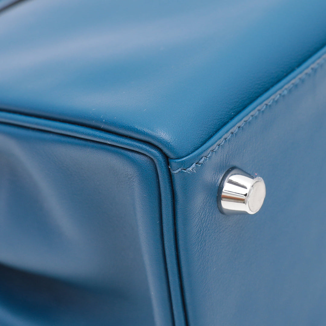 Hermes Deep Blue Retourne Kelly 25 Bag