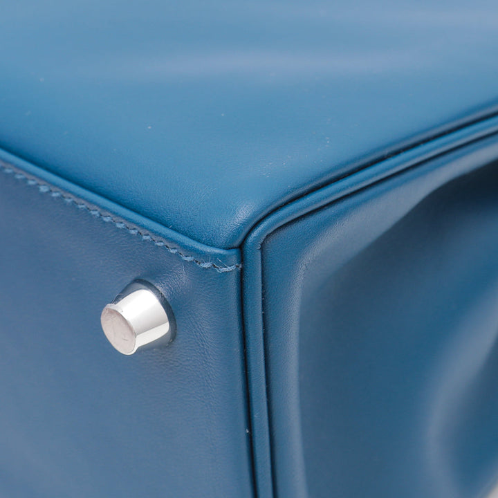 Hermes Deep Blue Retourne Kelly 25 Bag
