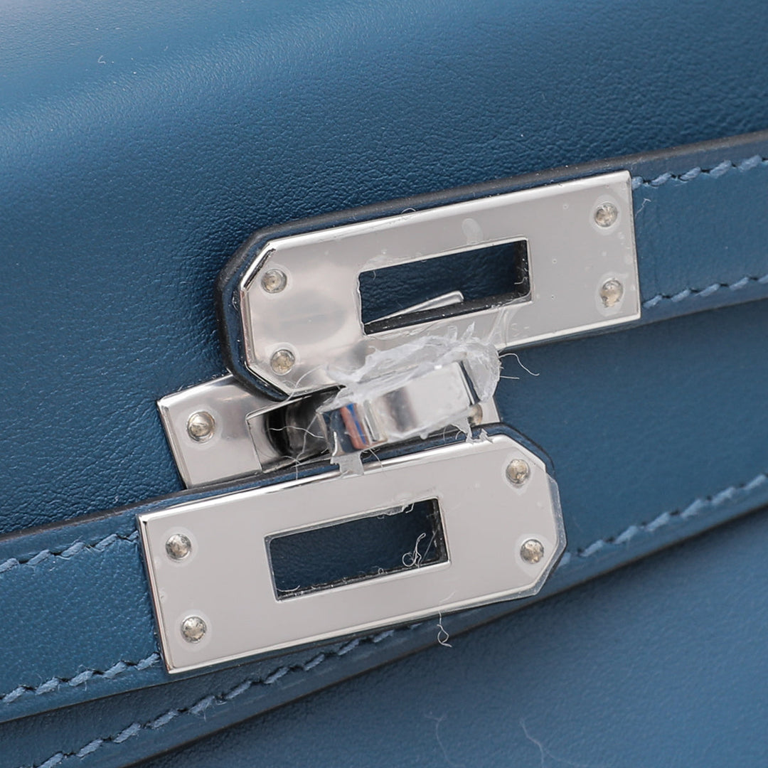 Hermes Deep Blue Retourne Kelly 25 Bag