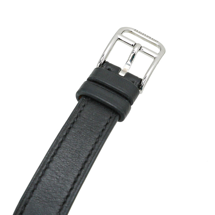 Hermes Black Cape Cod Double Strap Watch