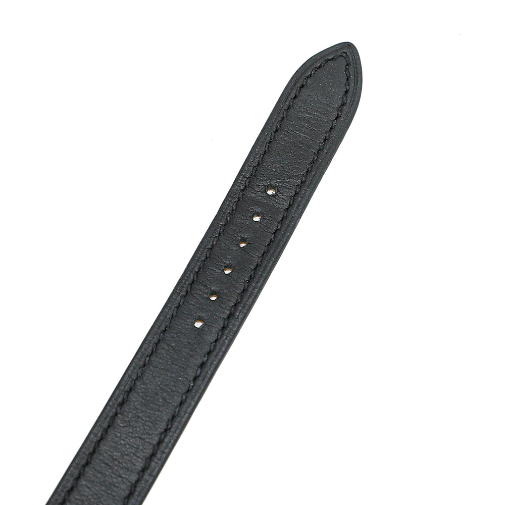 Hermes Black Cape Cod Double Strap Watch