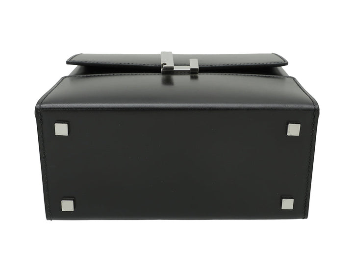 Hermes Noir Cinhetic Veau Tadelakt Box Bag