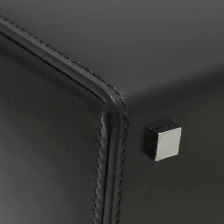 Hermes Noir Cinhetic Veau Tadelakt Box Bag