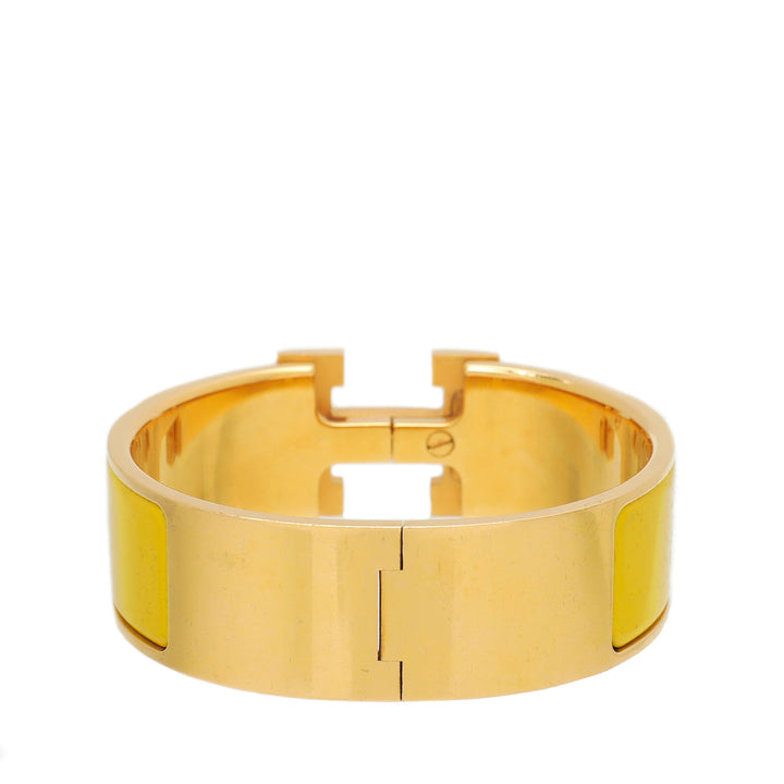 Top quality Hermes Yellow Clic Clac H Bracelet