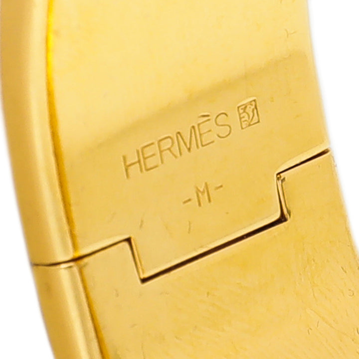 Hermes Yellow Clic Clac H Bracelet
