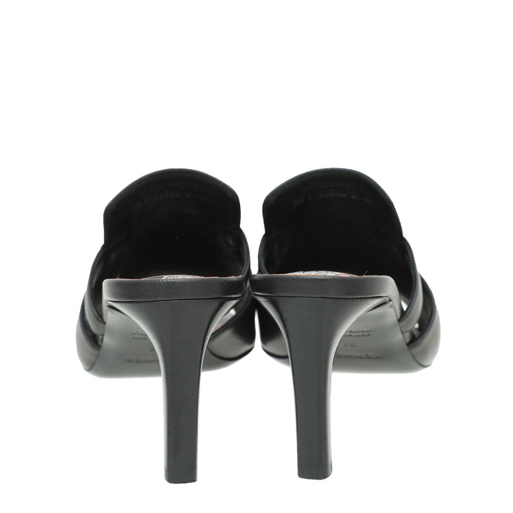 Top quality Hermes Noir Cute Mule Sandals 37