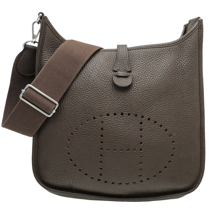 Top quality Hermes Chocolate Evelyne Bag