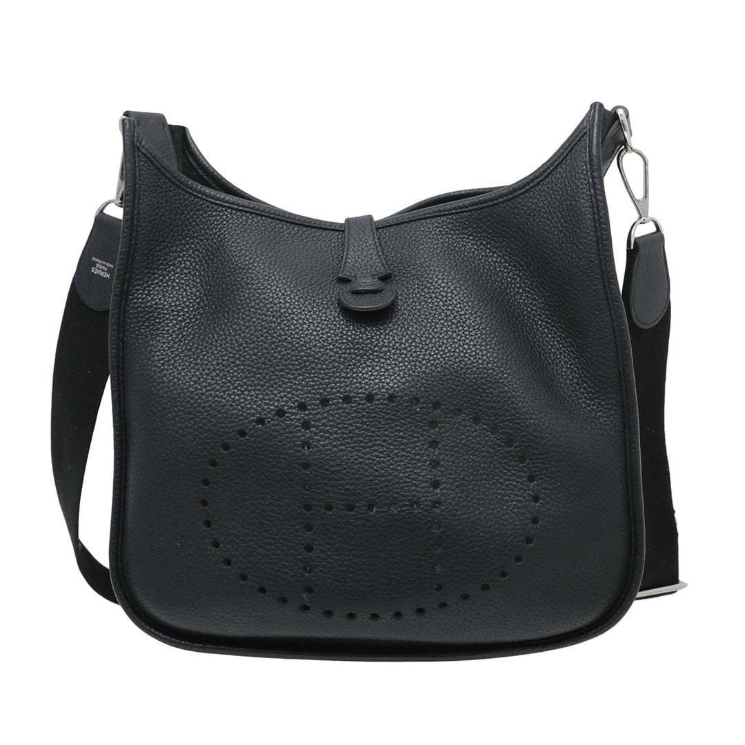 Hermes Black Evelyne III PM Bag