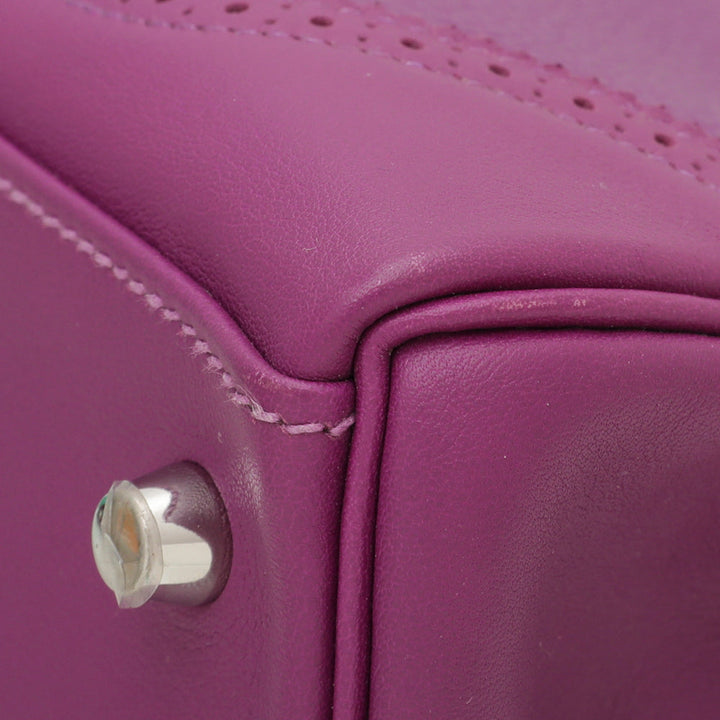 Hermes Anemone Ghillies Kelly 32 Bag W- Twilly