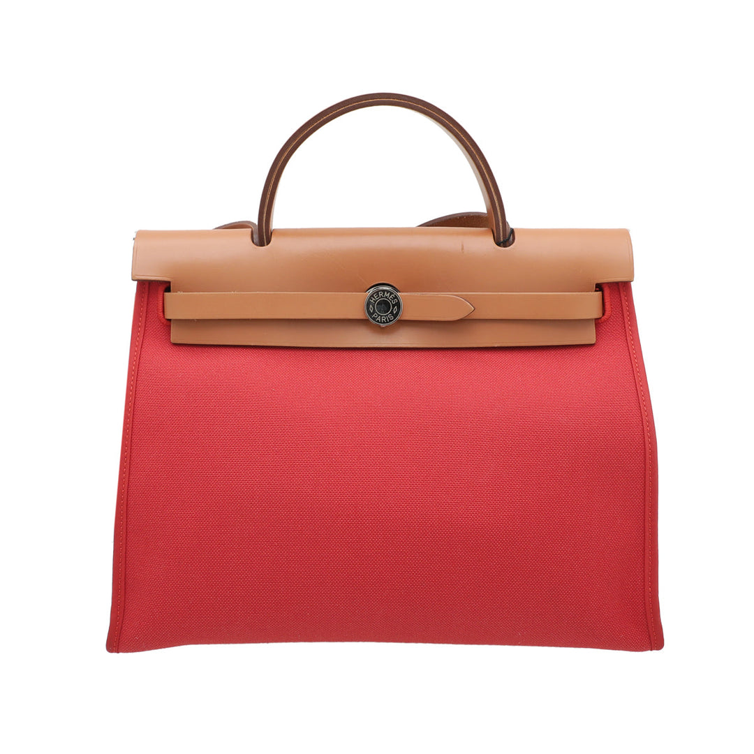 Hermes Bicolor Herbag PM Vache Hunter Bag