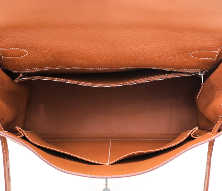 Hermes Gold Togo Kelly 35 Bag