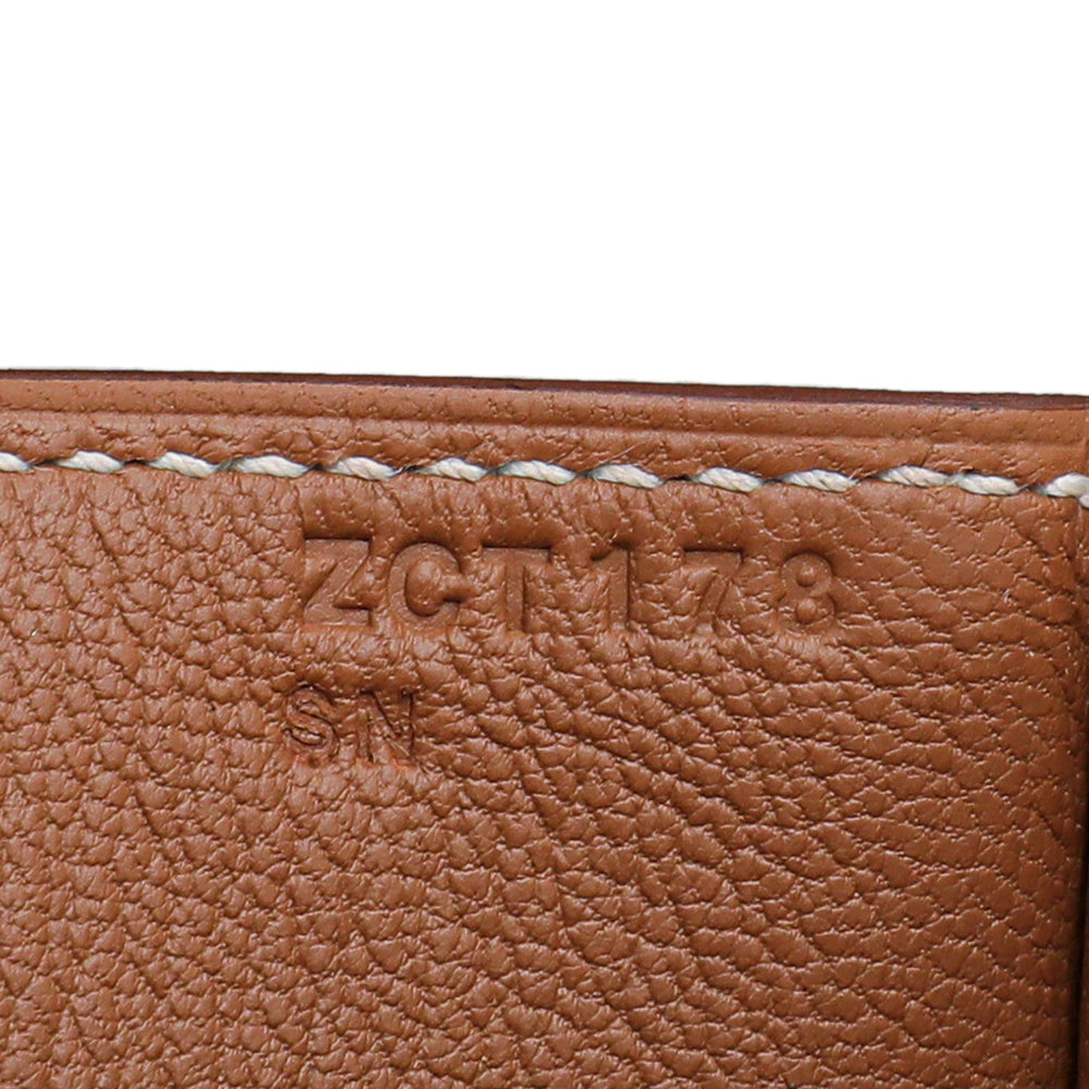 Hermes Gold Kelly Depeches 36 Evercolor Bag