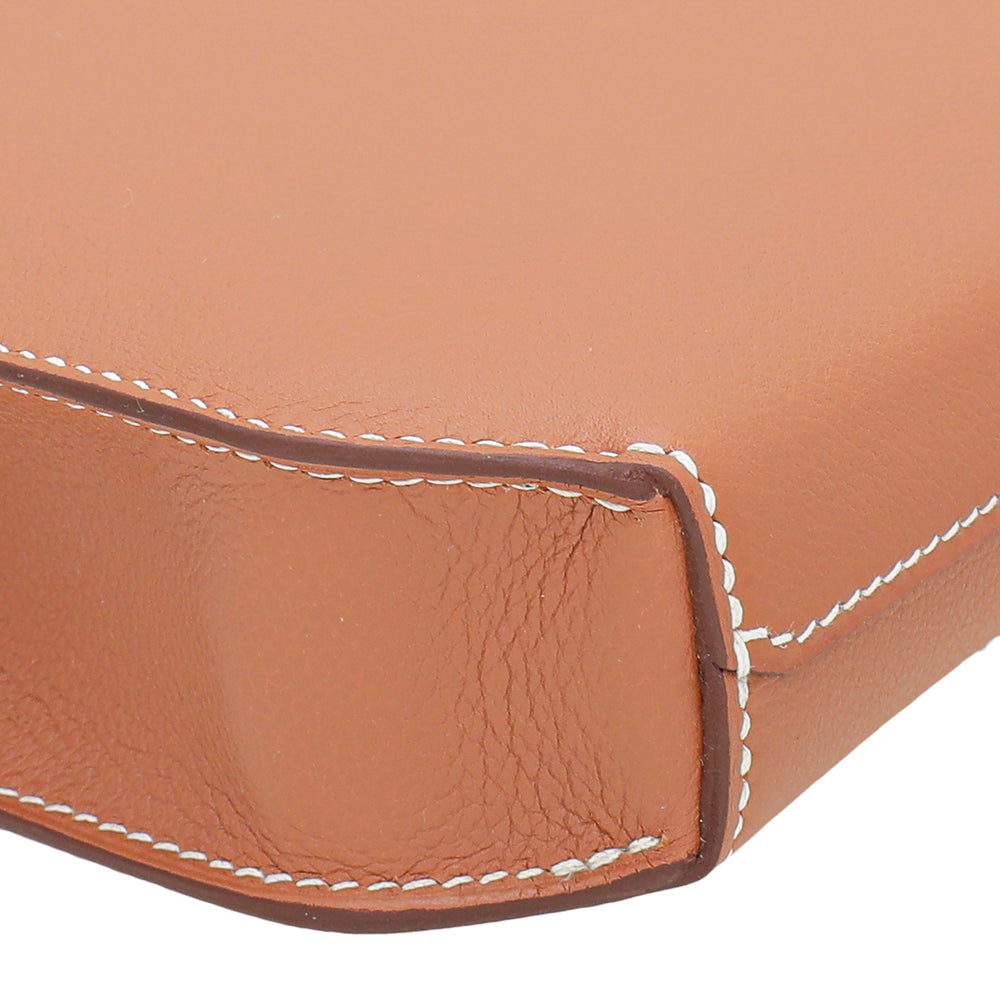 Hermes Gold Kelly Depeches 36 Evercolor Bag