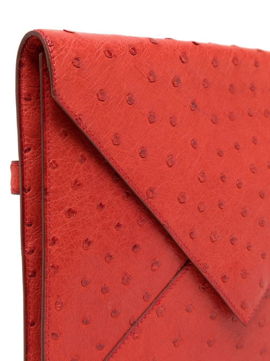 Top quality Hermes Red Envelope Liddy Clutch Bag