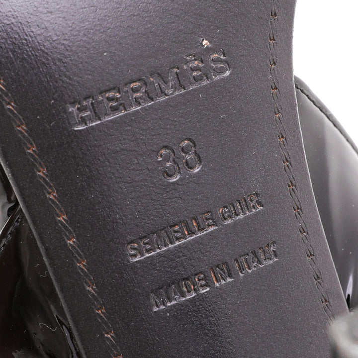 Top quality Hermes Black Night 70 Sandals 38