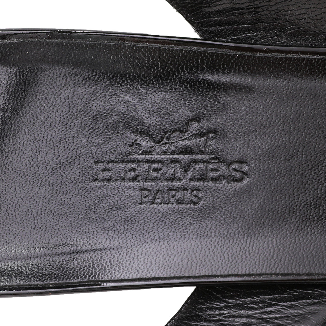 Top quality Hermes Black Night 70 Sandals 38