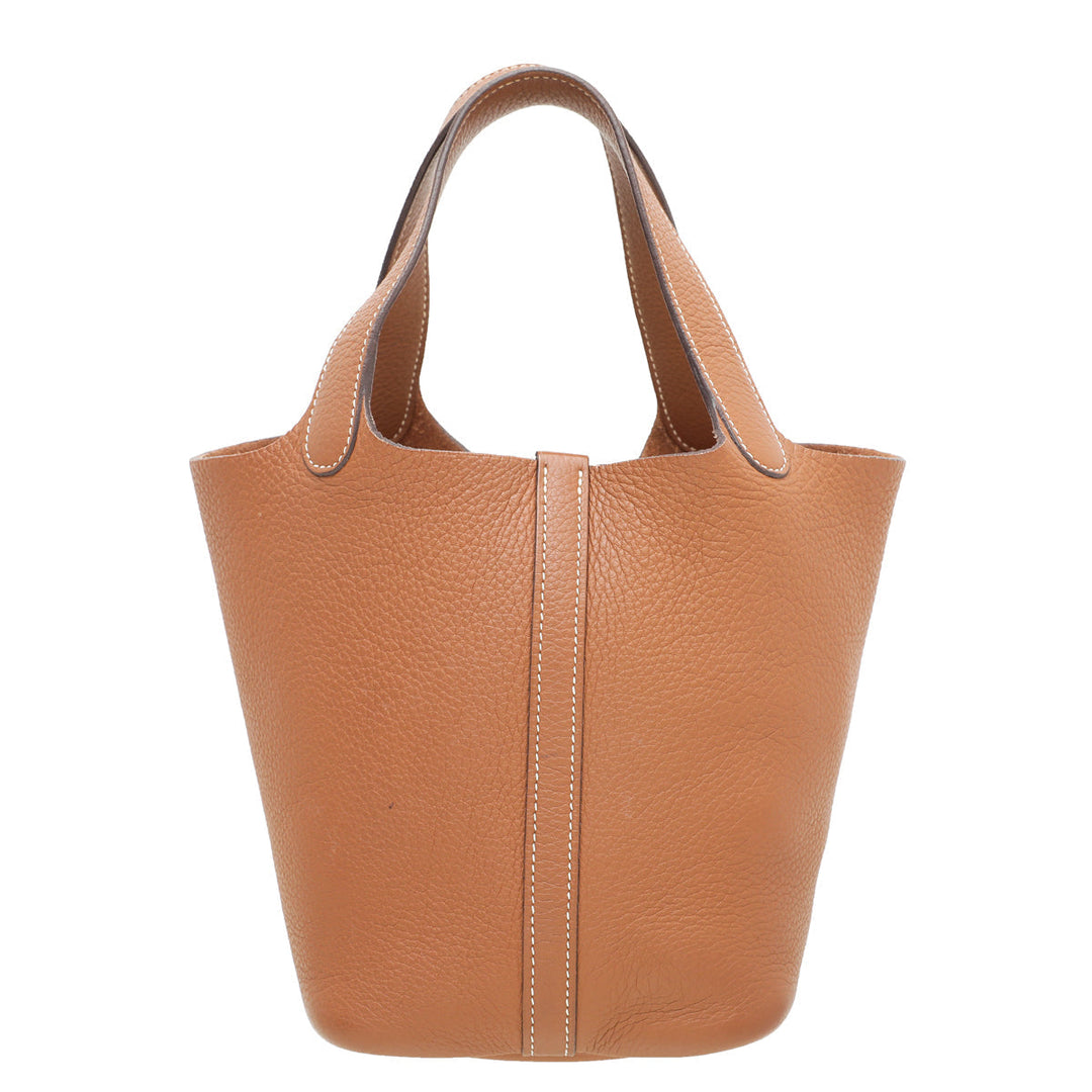 Hermes Gold Picotin 18 Bag