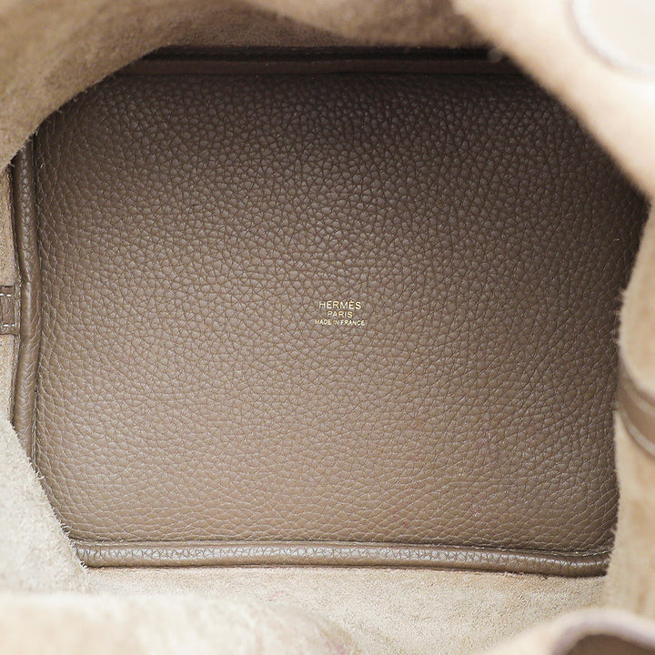 Hermes Etoupe Picotin 22 Bag
