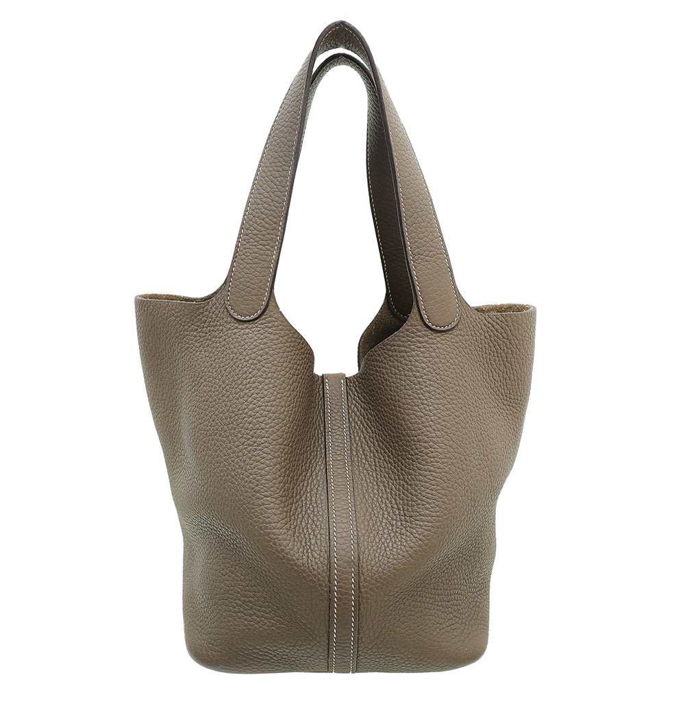 Hermes Etoupe Picotin 22 Bag