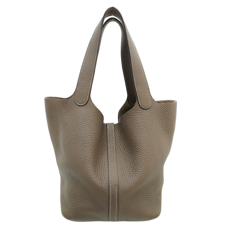Hermes Etoupe Picotin 22 Bag