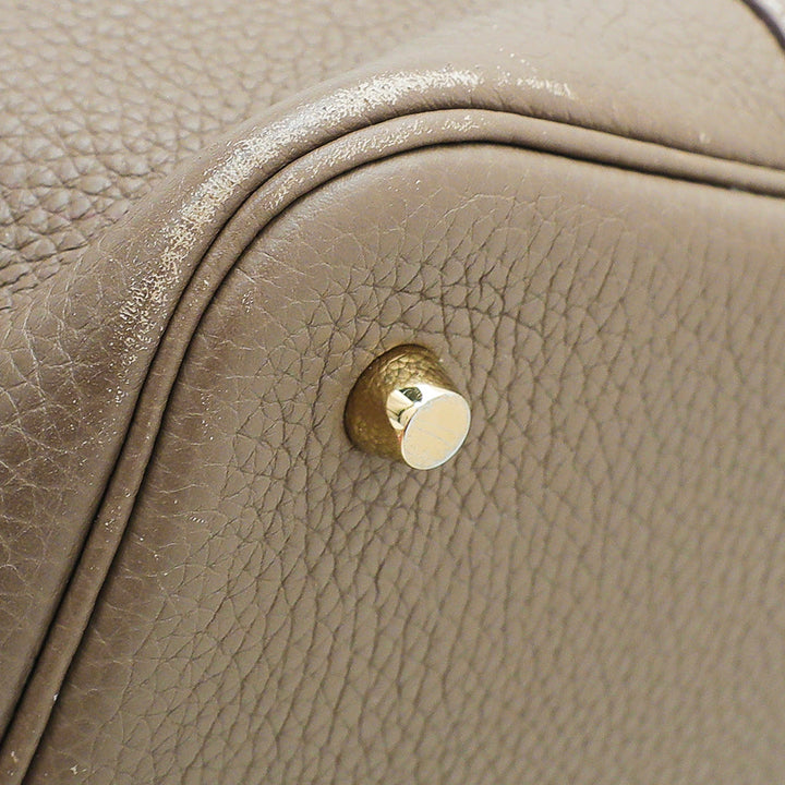 Hermes Etoupe Picotin 22 Bag