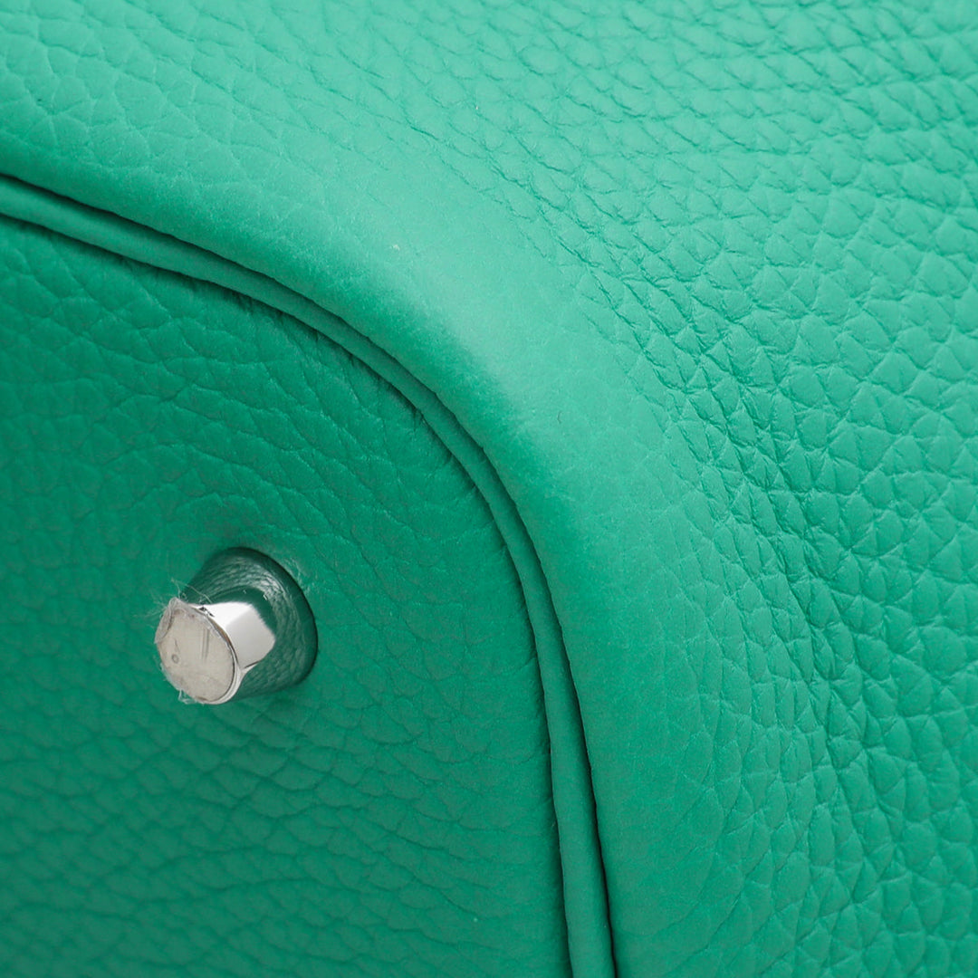 Hermes Menthe Vert Bosphore Picotin Lock Eclat 22 Bag