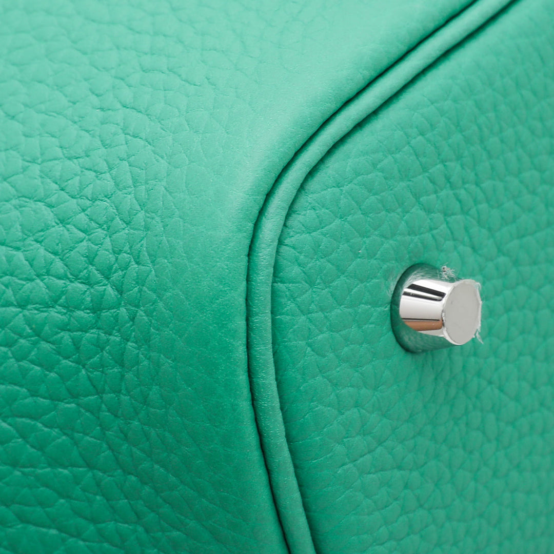 Hermes Menthe Vert Bosphore Picotin Lock Eclat 22 Bag