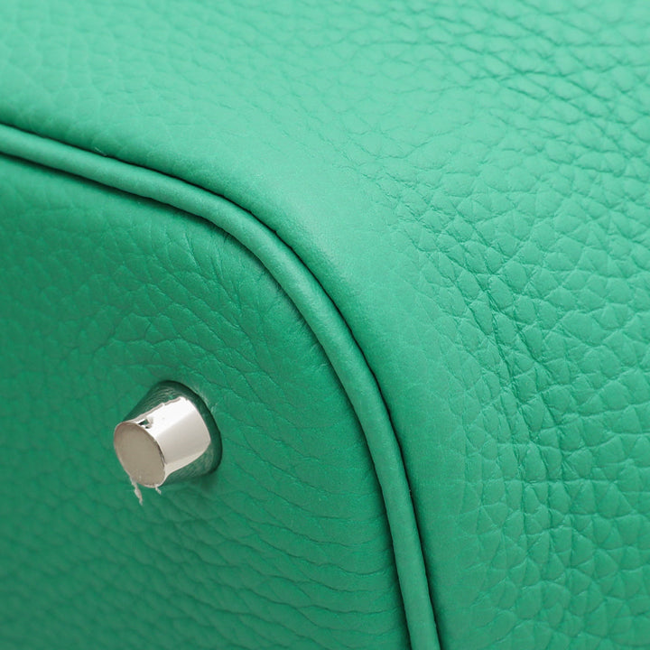 Hermes Menthe Vert Bosphore Picotin Lock Eclat 22 Bag