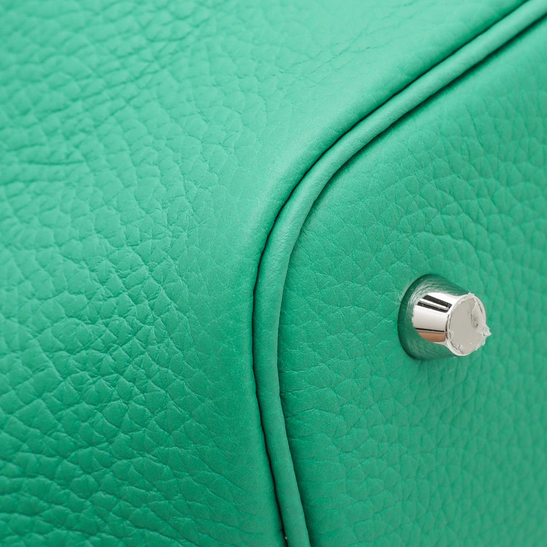 Hermes Menthe Vert Bosphore Picotin Lock Eclat 22 Bag