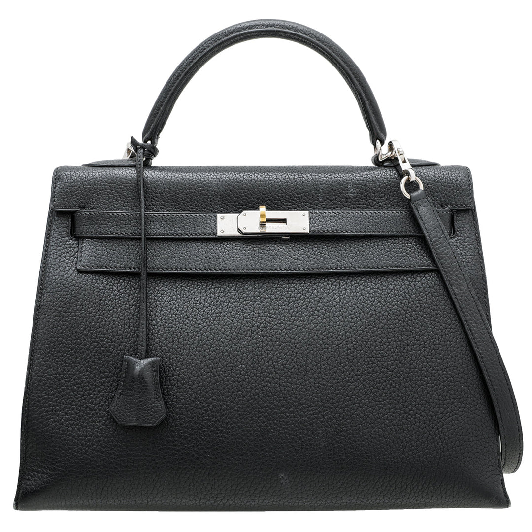 Hermes Noir Sellier kelly 32 Bag W- Shooting Star