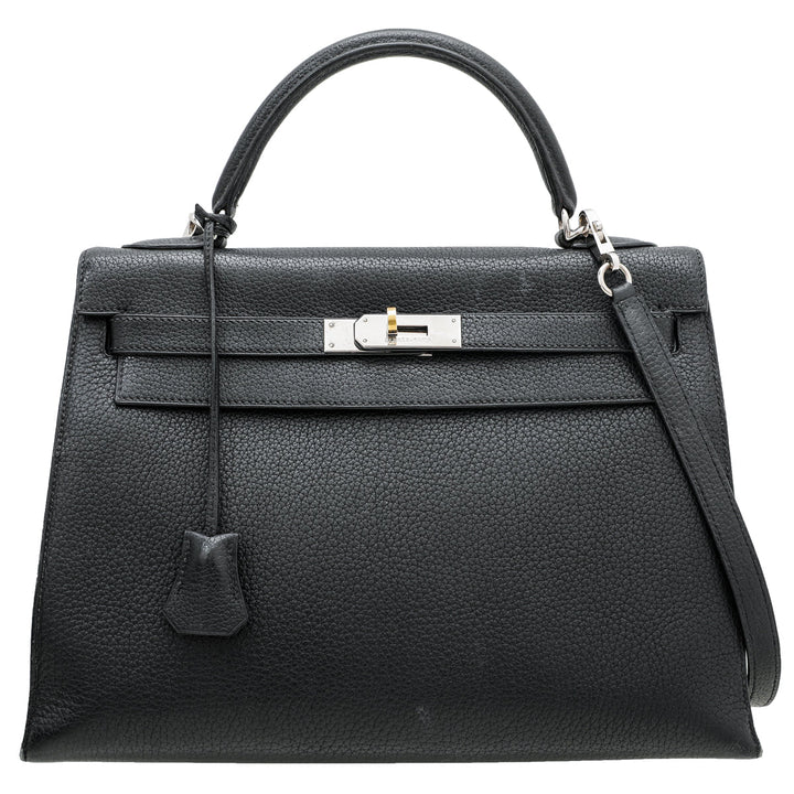 Hermes Noir Sellier kelly 32 Bag W- Shooting Star