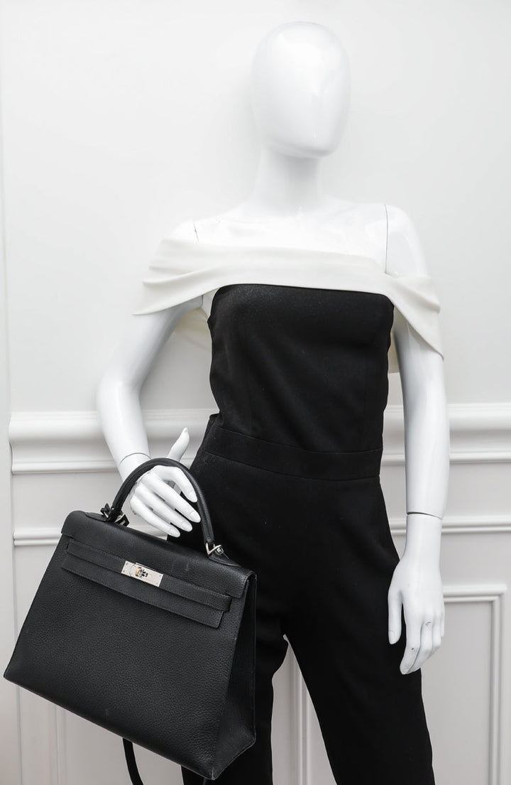 Hermes Noir Sellier kelly 32 Bag W- Shooting Star