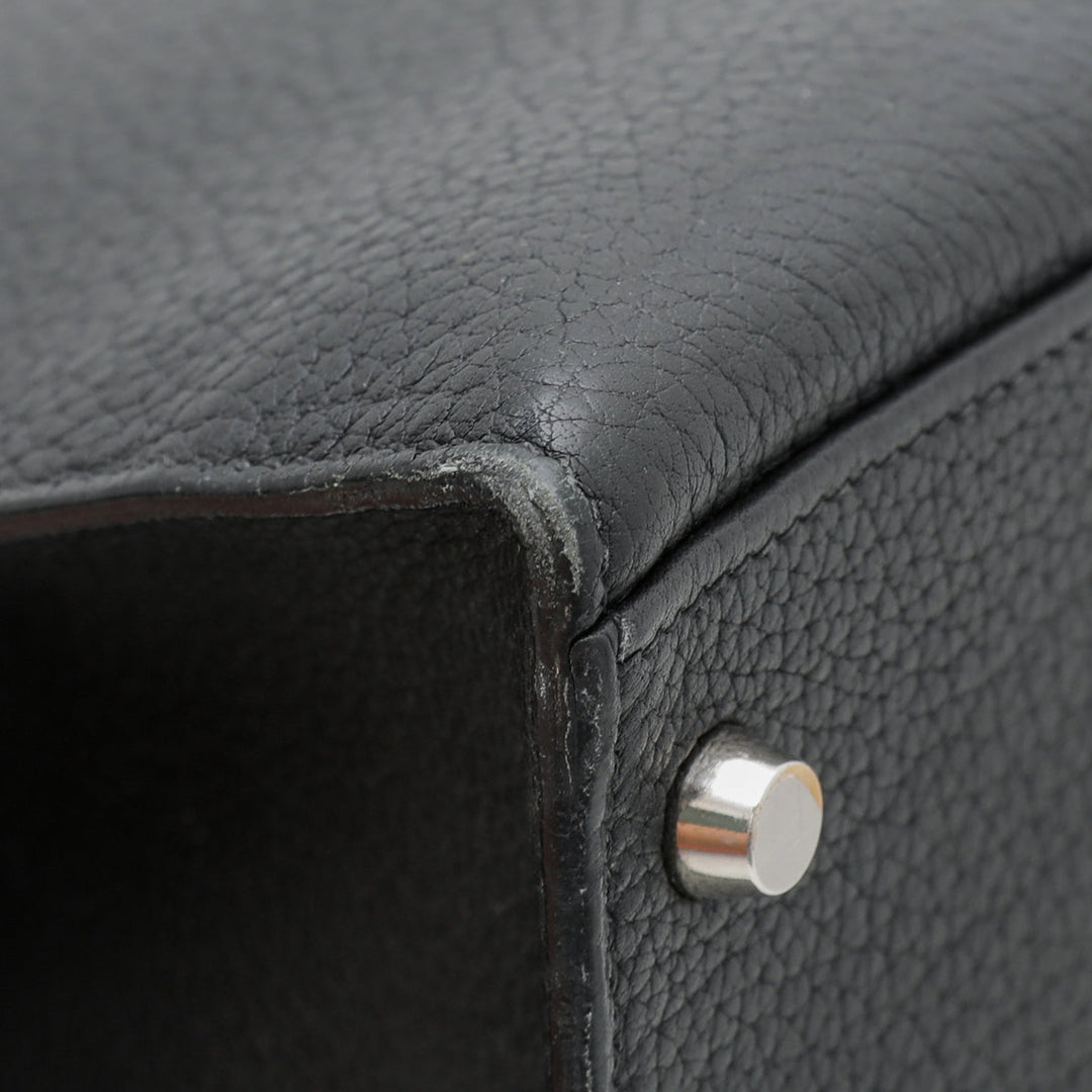 Hermes Noir Sellier kelly 32 Bag W- Shooting Star