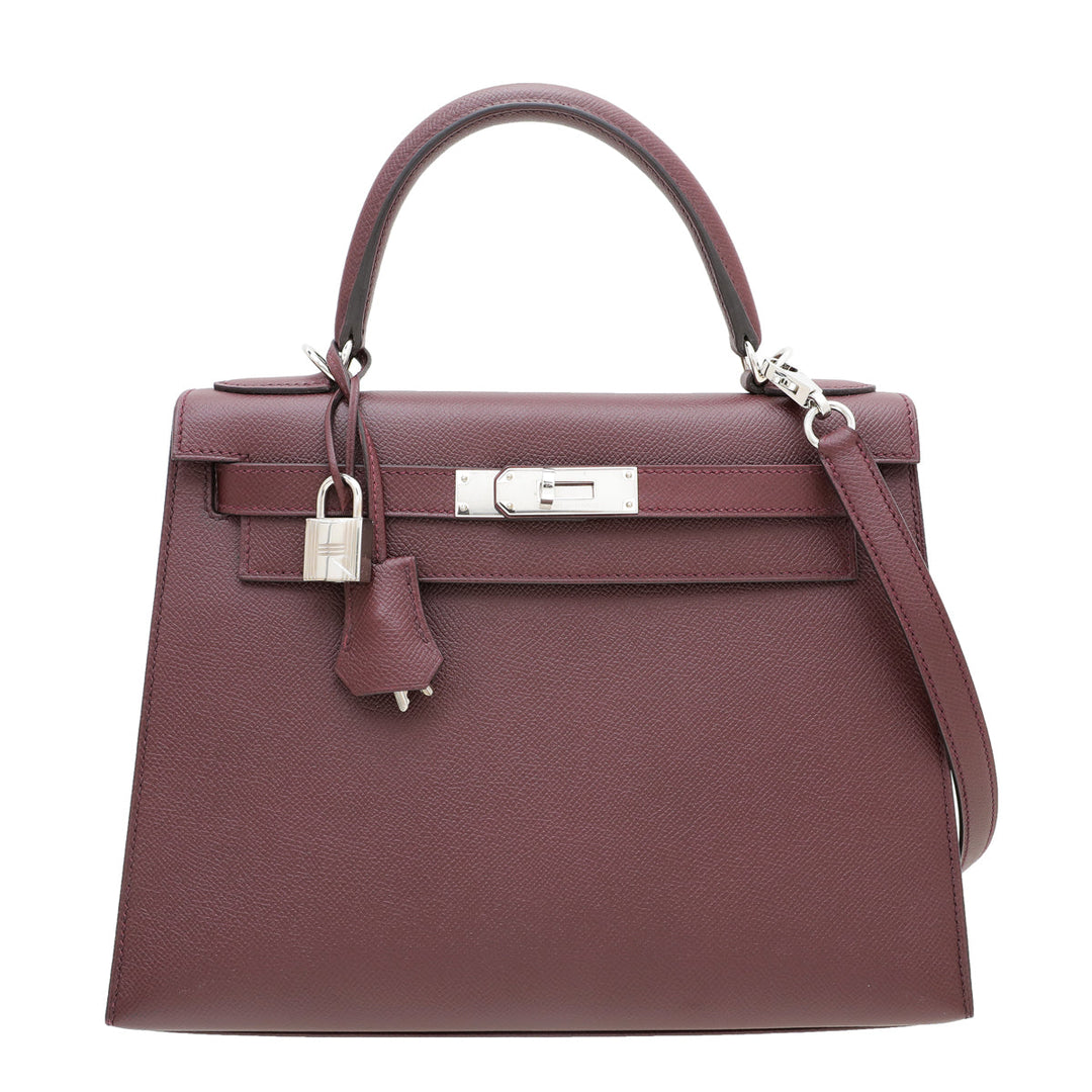 Hermes Rouge H Sellier Kelly 28 Bag