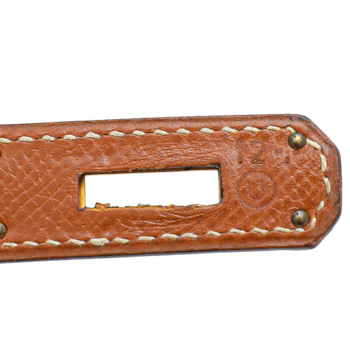 Hermes Gold Vintage Sellier Kelly 32 Bag