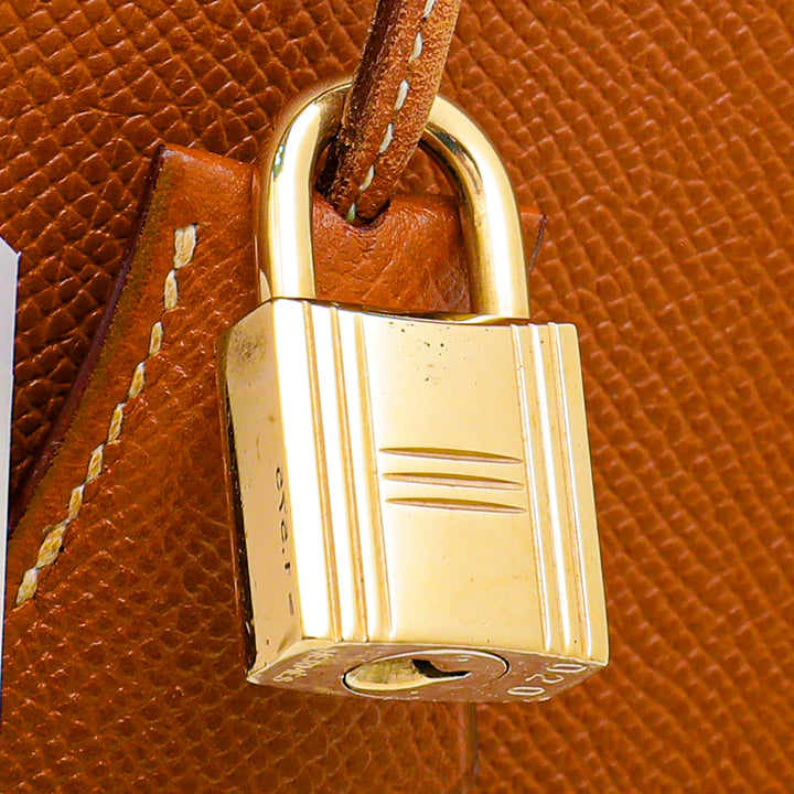 Hermes Gold Vintage Sellier Kelly 32 Bag