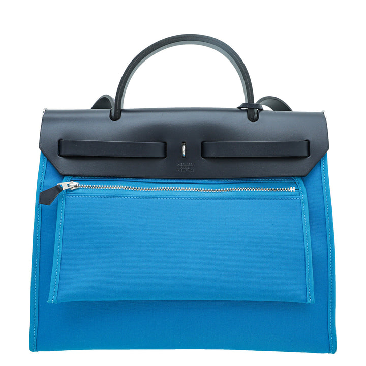 HERMES Bicolor Zanzibar Nuit Herbag PM Bag