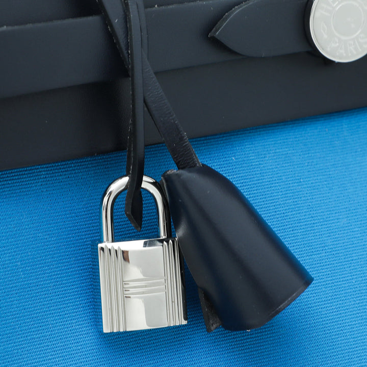 HERMES Bicolor Zanzibar Nuit Herbag PM Bag