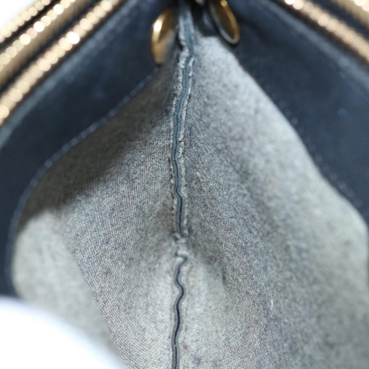 Celine Trio Shoulder Bag Leather Black  hk1006