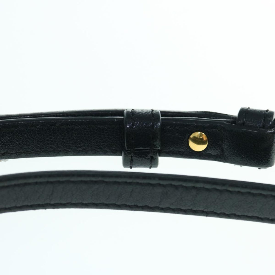 Celine Trio Shoulder Bag Leather Black  hk1006