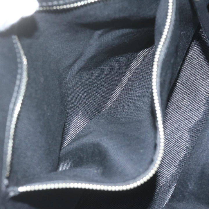 Burberry Nova Check Blue Label Tote Bag Canvas Black Auth hk1018