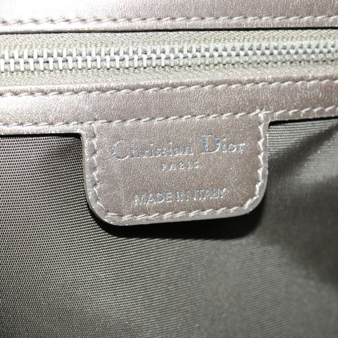 CHRISTIAN Top quality Dior Tote Bag Coated Canvas Gray Auth hk1106